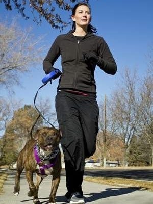 Sometimes a dog is a better workout buddy that another person.