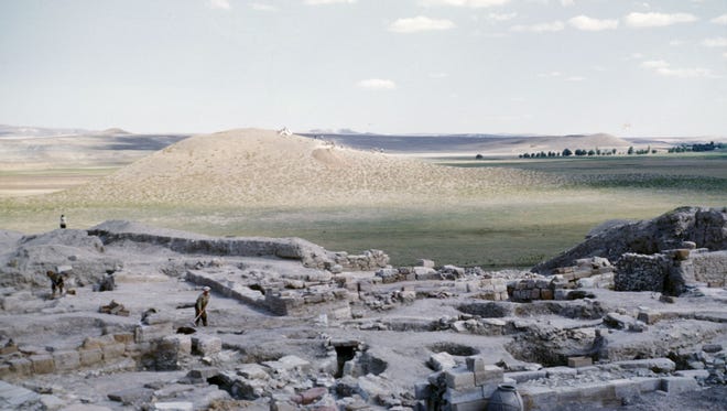 A view of the excavations at Gordion