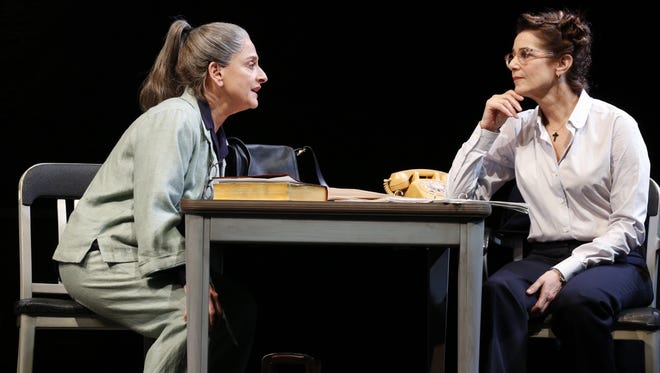 Patti LuPone, left, and Debra Winger star in 'The Anarchist,' playing at New York's Golden Theatre.