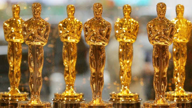 Oscar statuettes.