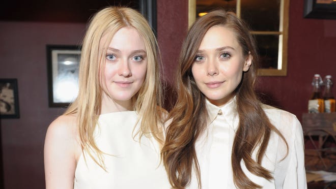 Dakota Fanning and Elizabeth Olsen attend 'Very Good Girls' official cast and filmmakers lunch