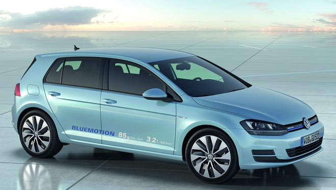 VW says newest Golf, G7, comes to U.S. in first half 2014, made at Puebla, Mexico. Pictured as shown at Paris Motor Show September 2012.