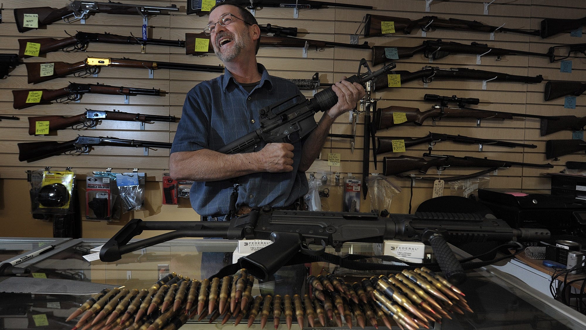 Gun shops running low on ammo