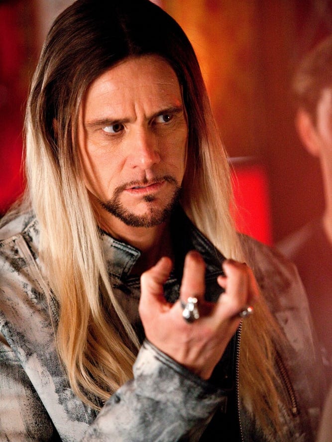 Jim Carrey Buff Blond Bonkers In Wonderstone