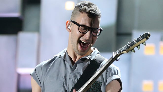 Jack Antonoff of fun. performs at the 2013 Grammy Awards in Los Angeles.