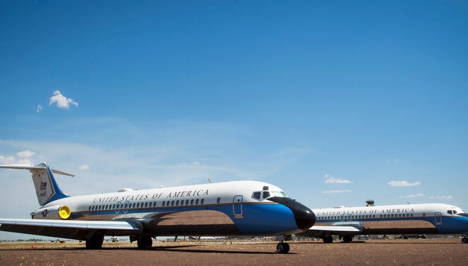 A DC9 which occasionally served as Air Force One is going up for auction.