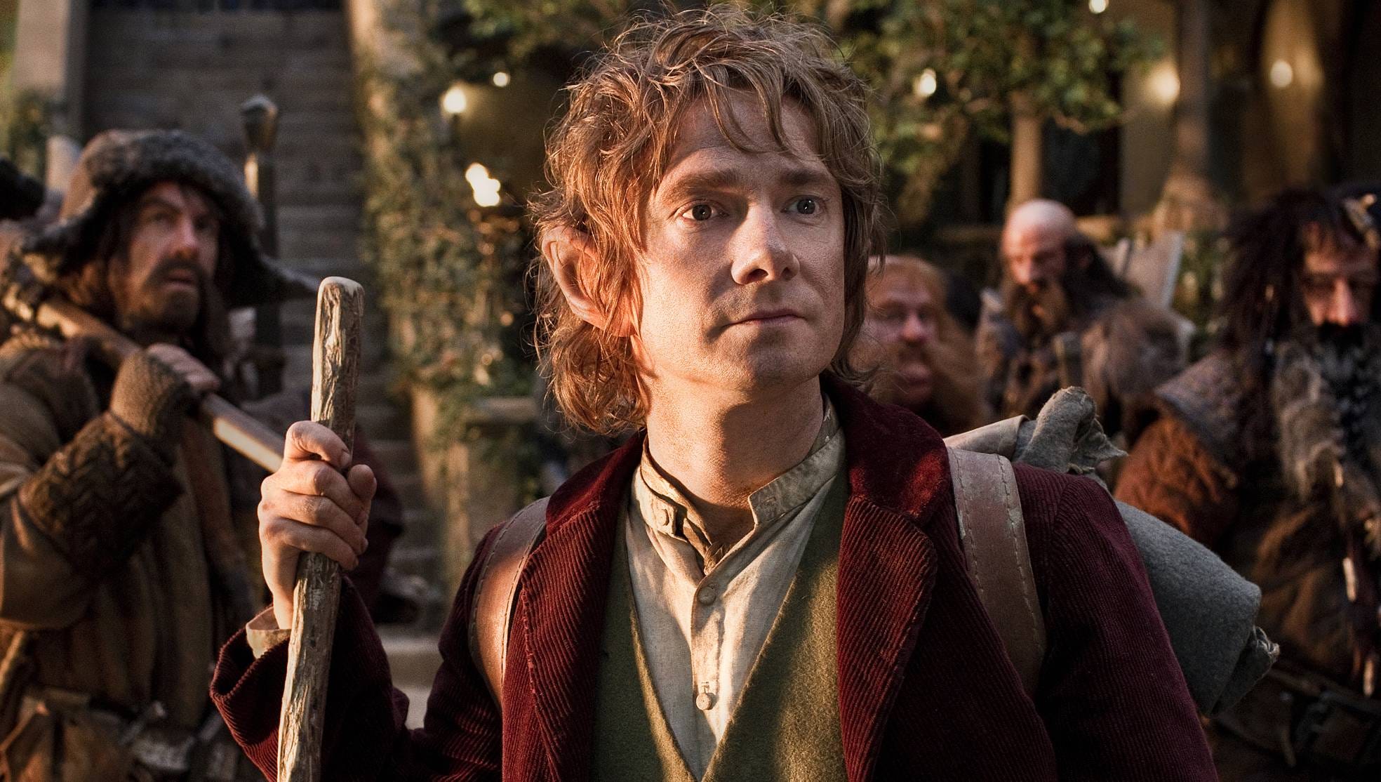 Martin Freeman crawls out of his 'Hobbit' hole