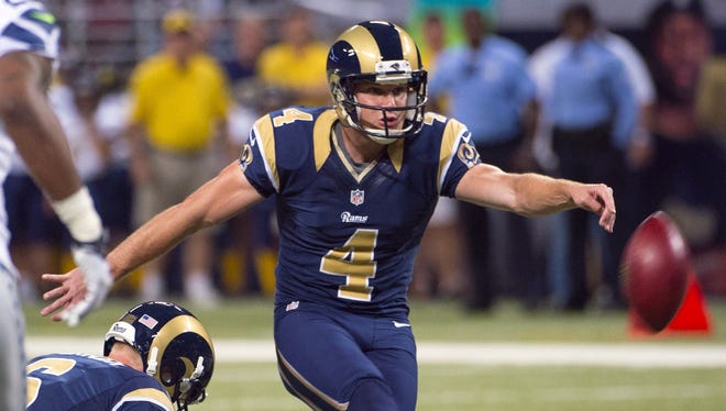Rams rookie K Greg Zuerlein was the difference in Sunday's win over the Seahawks.