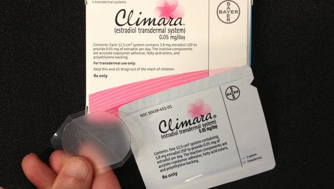 A new study may reassure some women considering short-term use of hormones, such as Bayer's Climara skin patch, to relieve menopause symptoms. 