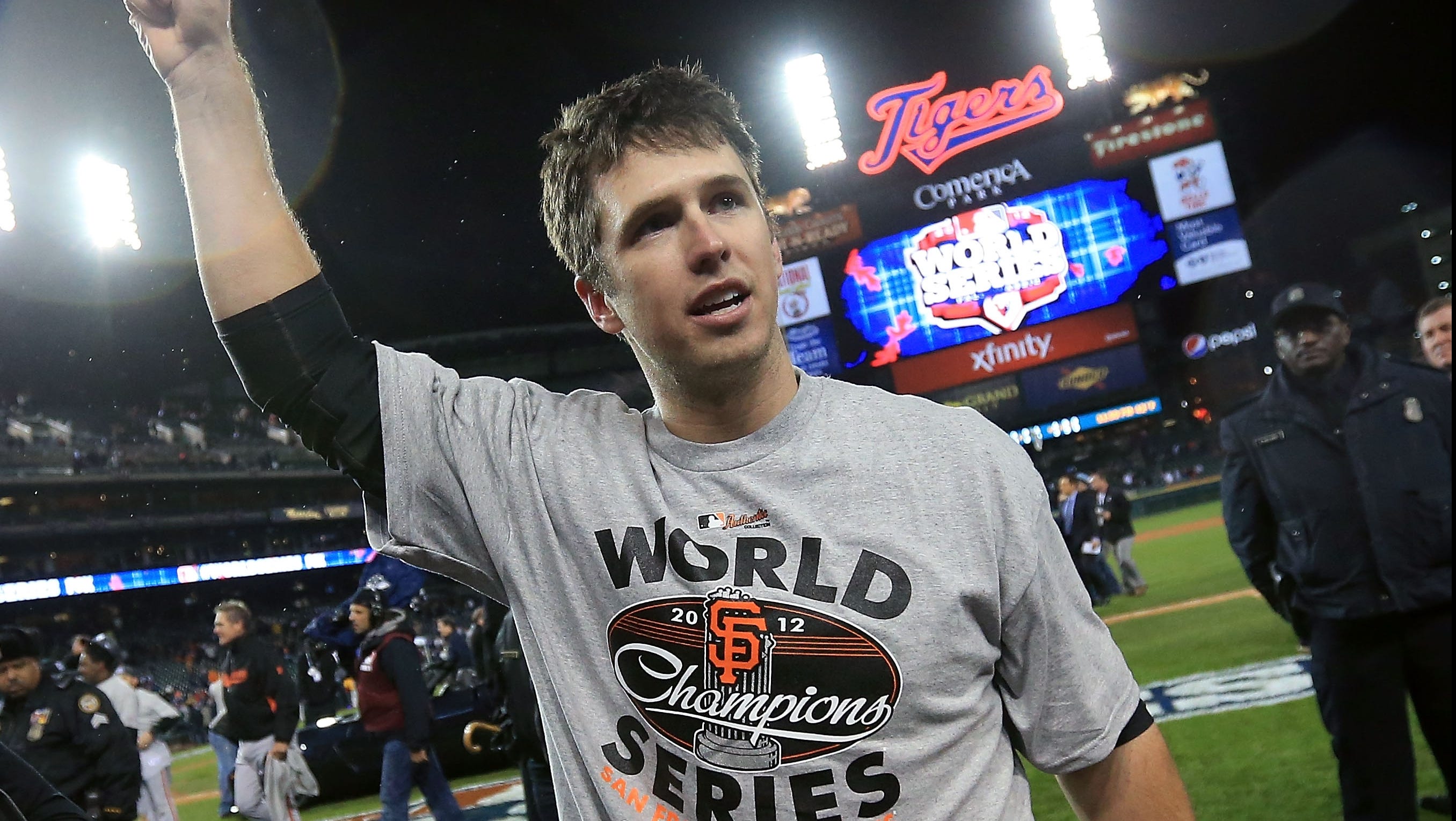 buster posey 2012 world series jersey