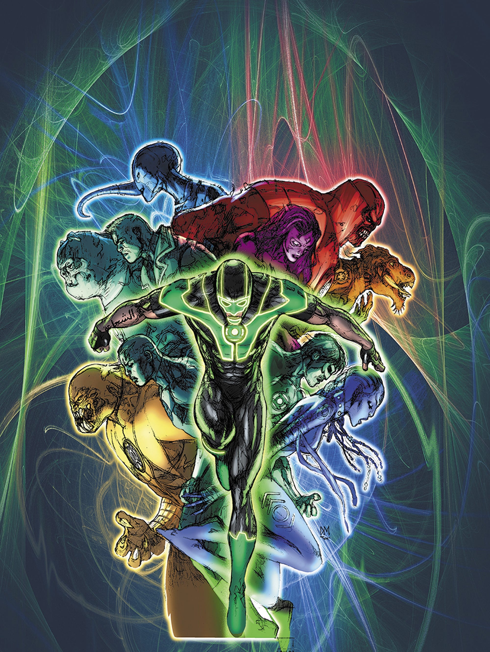Х фонарей. Фонари DC Comics. Корпус зеленых фонарей 2022. Green Lantern Wrath of the first Lantern. Радужный фонарь DC.