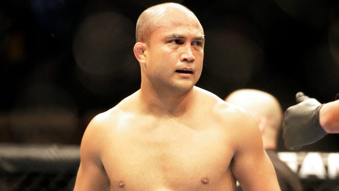 B.J. Penn says he's gone from 40 percent body fat to under 10 percent.