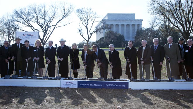 Defense Secretary Leon Panetta, Jill Biden, wife of Vice President Biden, along with congressional leaders and veterans lined up Wednesday in Washington for a groundbreaking ceremony for the Education Center, the Vietnam Veterans Memorial Fund's next project to honor veterans.