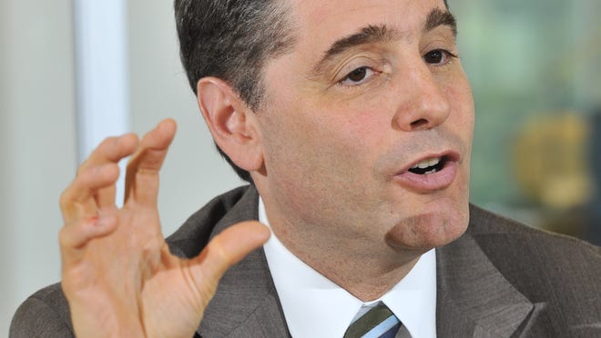 FCC Chairman Julius Genachowski at a meeting with USA TODAY's editorial board in 2011.