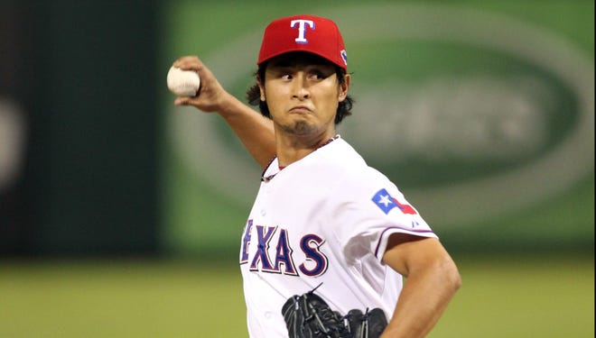 Yu Darvish went 16-9 with a 3.90 ERA in his first season with the Rangers.