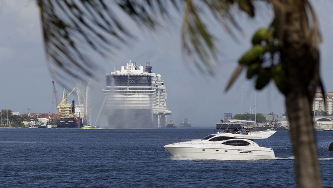The Norwegian Epic arrives at the Port of Miami in 2010. Norwegian Cruise Line stands alone in registering one ship -- Pride of America -- in the U.S. All other major cruise ships across lines are registered elsewhere.