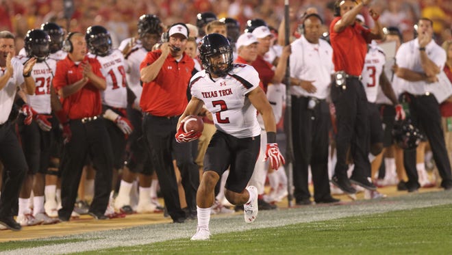 Texas Tech defensive back Cornelius Douglas, shown here against Iowa State earlier this season, won't play for the Red Raiders in their bowl game for violating team rules.