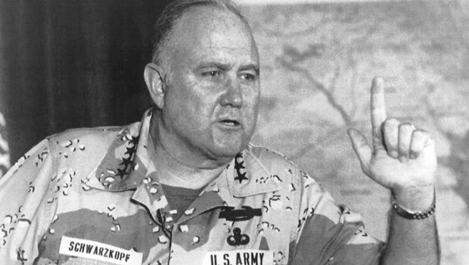Gen. H. Norman Schwarzkopf was best known for leading the forces that drove Saddam out of Kuwait in 1991.