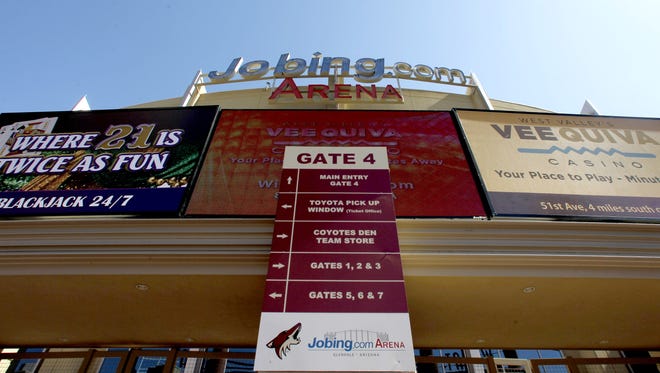 A couple Glendale residents objected to an arena-management deal with prospective Coyotes owner Greg Jamison.