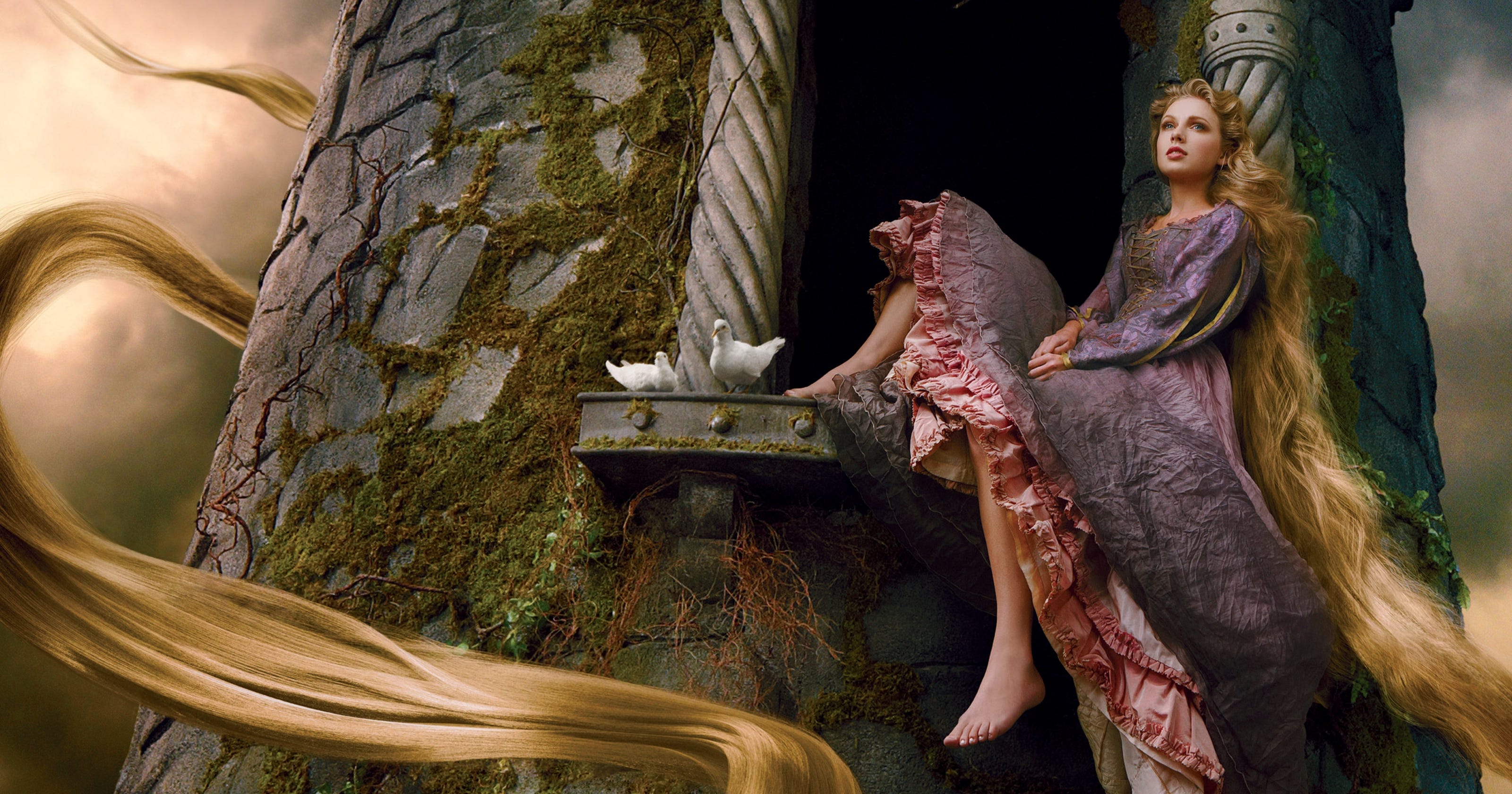 Taylor Swift transforms into Disney's Rapunzel3200 x 1680
