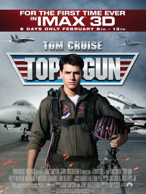 Tom Cruise's flyboy action film 'Top Gun' gets a six-day IMAX 3-D release next month in theaters.
