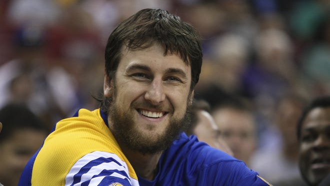 Andrew Bogut, seen here on Oct. 17, may return for the Warriots tonight.