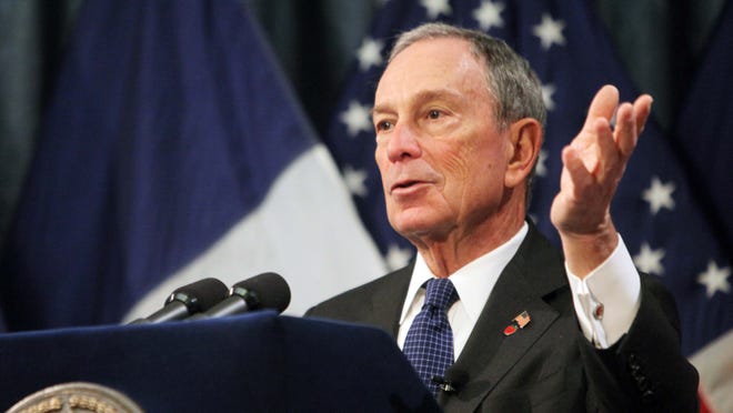 Mayor Michael Bloomberg speaks at New York's City Hall on Tuesday.