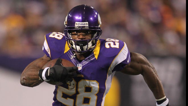 Adrian Peterson returned less than nine months after knee surgery and finished the season 13 yards shy of a record.