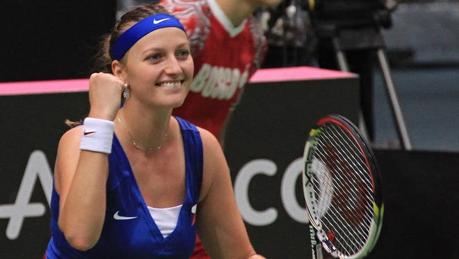 Petra Kvitova secures a Fed Cup victory for the Czech Republic by beating Samantha Stosur of Australia.