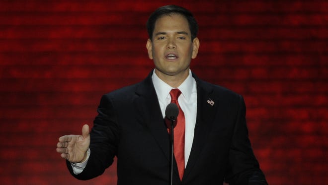 Sen. Marco Rubio, R-Fla., is no stranger to making high-profile speeches. Here he speaks at the 2012 Republican National Convention.