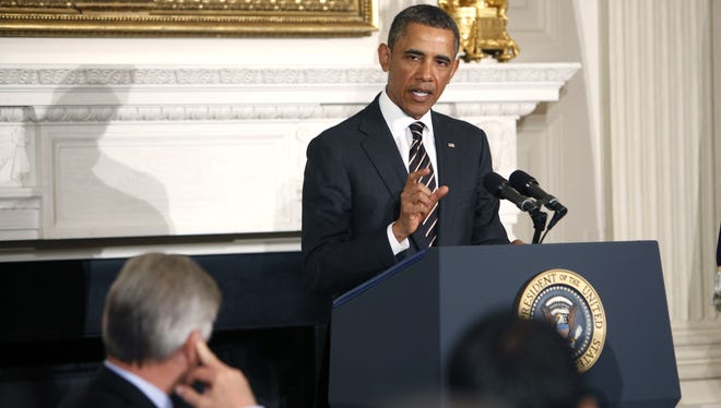 President Obama speaks to governors on Feb. 25.