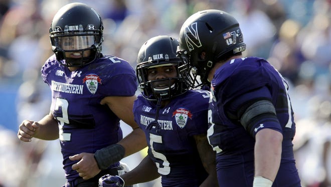 Northwestern's Venric Mark and Kain Colter lead the Wildcats into the spring after a 10-3 2012 season.
