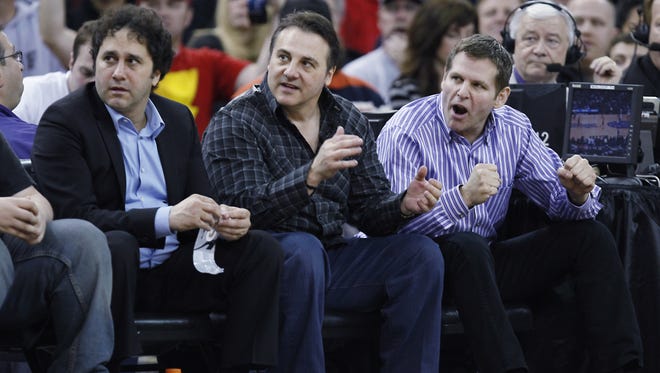 Sacramento Kings owners George, Gavin and Joe Maloof, left to right, are planning to sell the team, to who is not a done deal yet.