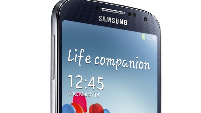 A photo of Samsung's Galaxy S4 smart phone.