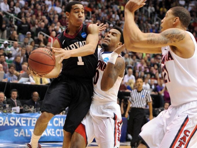 Harvard lost to Arizona in the third round