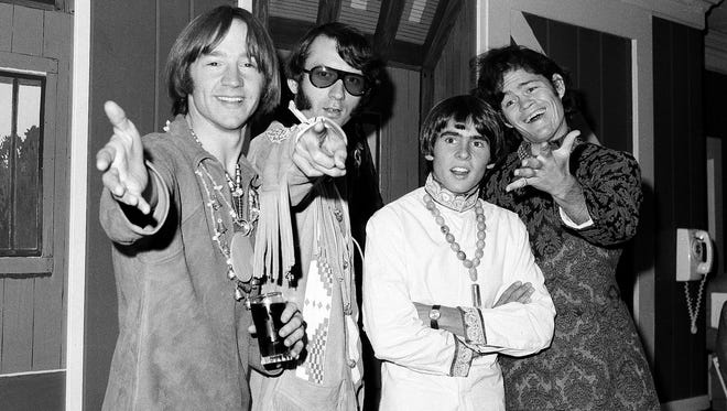 The Monkees in 1967, Peter Tork, left, Mike Nesmith, Davy Jones and Micky Dolenz.