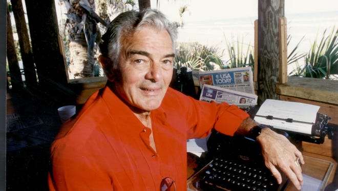 Al Neuharth is shown in this file photo spending time in the tree house at his Cocoa Beach, Fla., home.