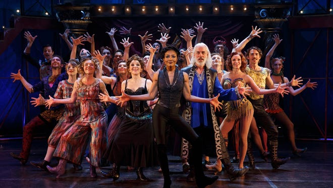 Patina Miller, center, is the Leading Player in 'Pippin.'