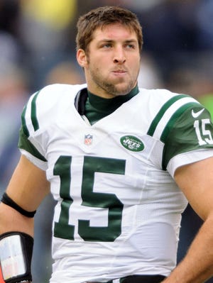 Tim Tebow spent 2012 with the Jets after two years with the Denver Broncos.