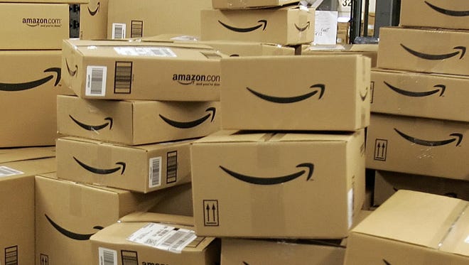 Amazon and other online retailers don't have to collect sales taxes, except in states where they have offices or distribution centers.