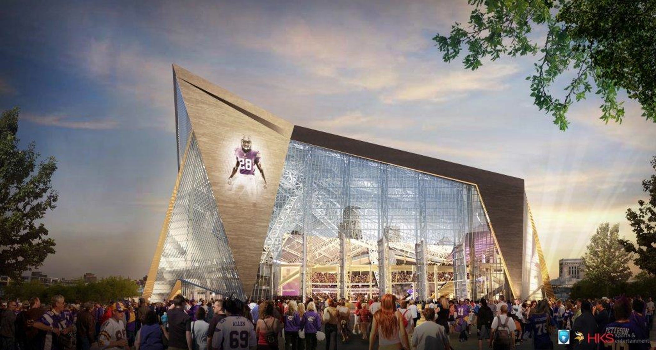 Minnesota Vikings unveil bold new stadium design