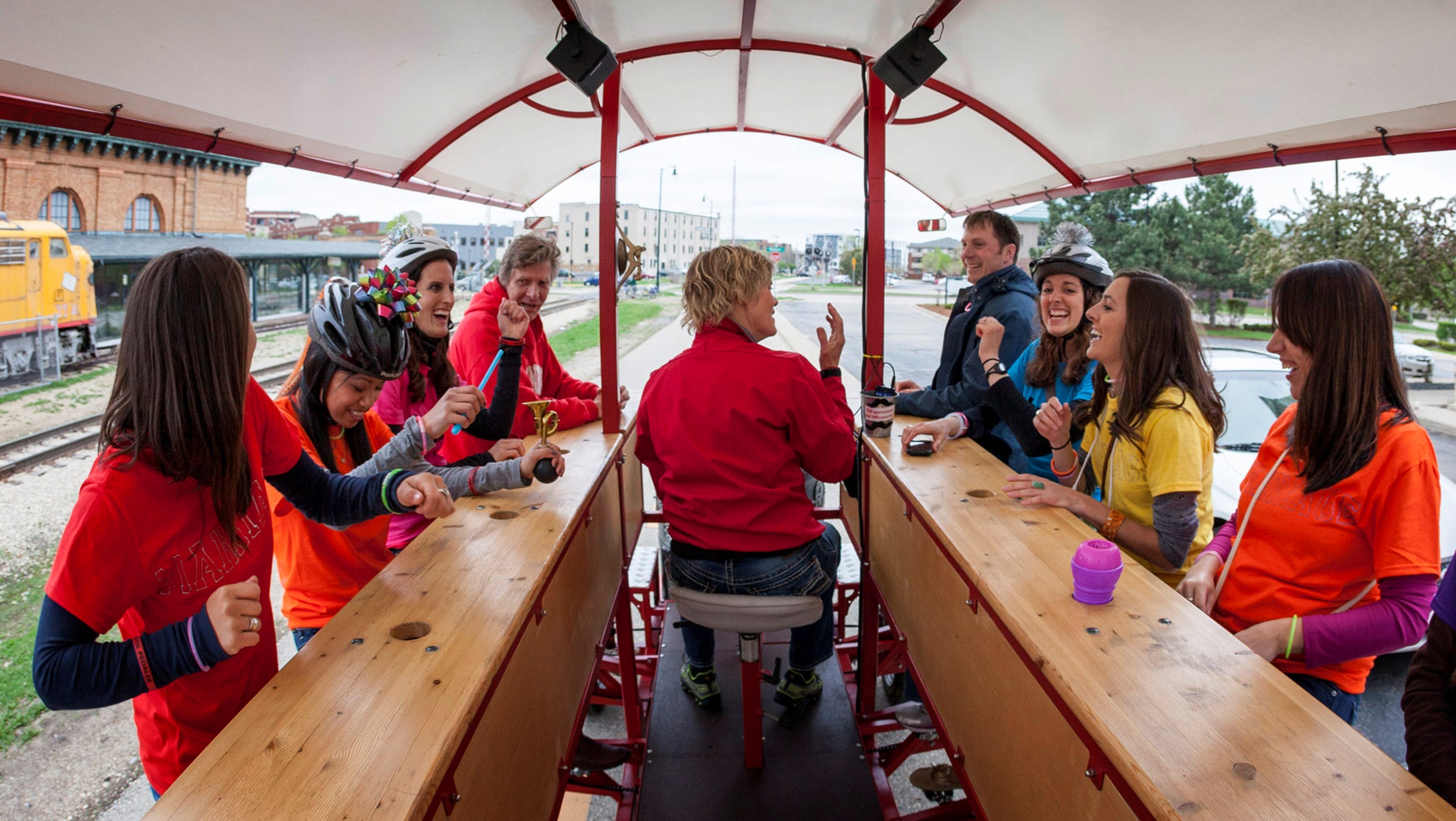Woozy on wheels Pedal pubs rolling out everywhere