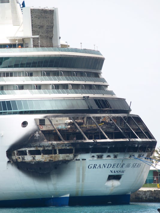 cruise ship damaged caribbean
