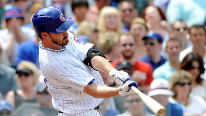 Travis Wood hit his fifth career home run and second this year.