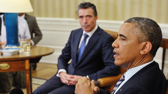 President Obama and NATO Secretary-General Anders Fogh Rasmussen