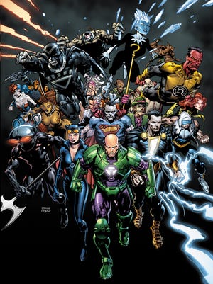 Geoff Johns and David Finch's "Forever Evil" series features DC Comics supervillains such as Lex Luthor, Catwoman, Black Adam, Black Manta and many more.