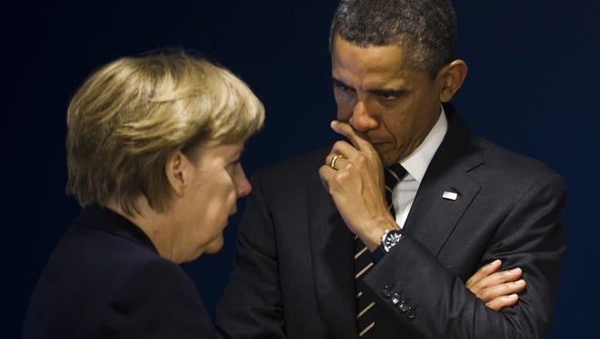 President Obama and German Chancellor Angela Merkel in 2011.