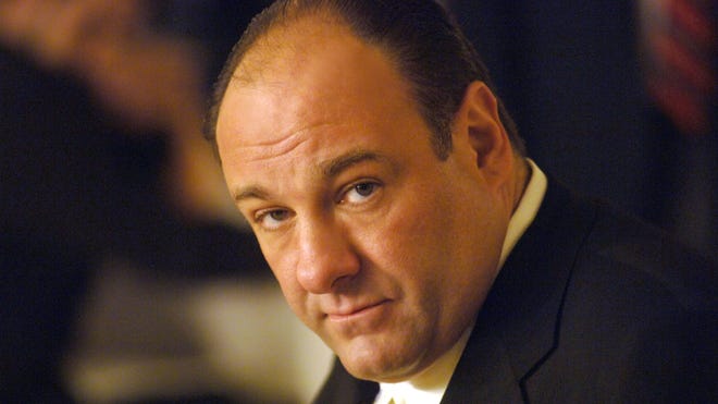 James Gandolfini played Tony Soprano, head of the New Jersey crime family portrayed in HBO's "The Sopranos."