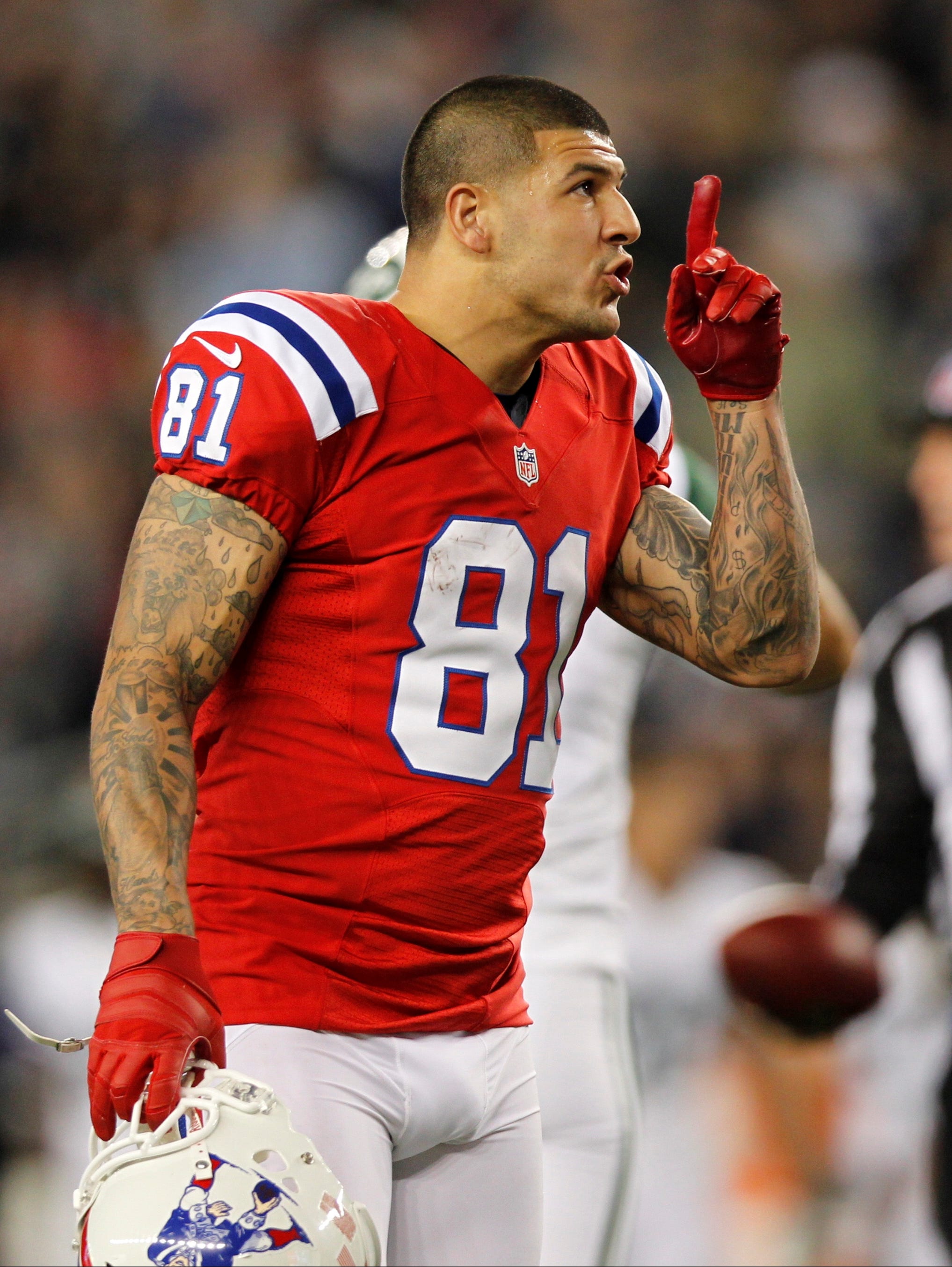 aaron hernandez new england patriots jersey