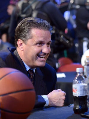 Kentucky Wildcats coach John Calipari is back at the NBA draft once again to support one of his players.